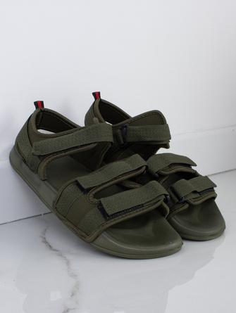 ZIELONE WYGODNE SANDAŁY LEKKIE NA RZEP