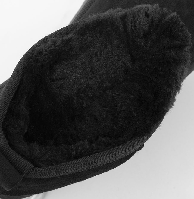 CZARNE OCIEPLANE ŚNIEGOWCE BOTKI NA PLATFORMIE EDDIE 7