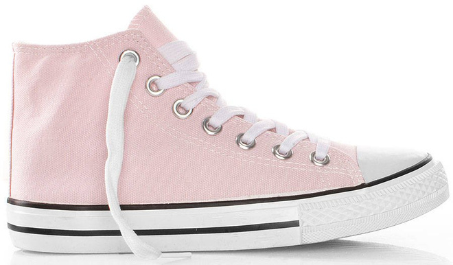 RÓŻOWE WYSOKIE TRAMPKI CONVER 1