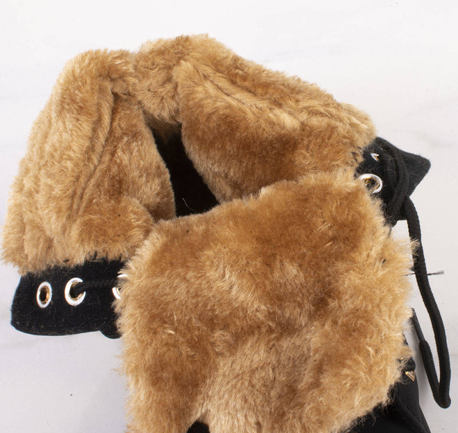 CZARNE OCIEPLANE TRAPERKI BOTKI TIMBERKI RENDI 10