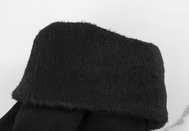 CZARNE ZAMSZOWE KOZAKI ZA KOLANO LILLY 8