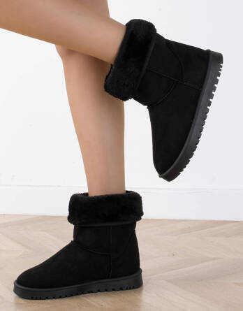 CZARNE ŚNIEGOWCE OCIEPLANE BOTKI TAMSIN