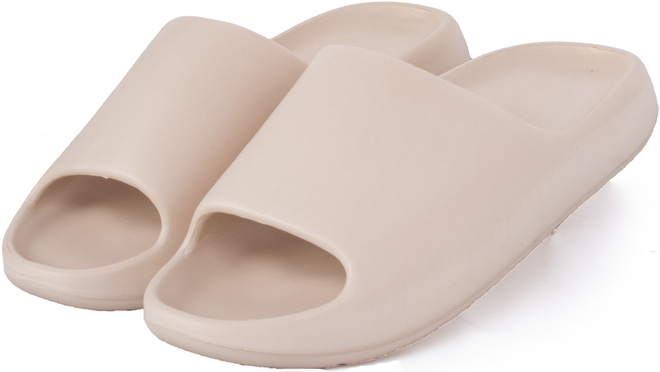 MĘSKIE BEŻOWE PIANKOWE WYGODNE KLAPKI 4