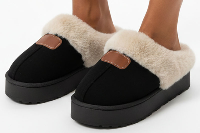 CZARNE KAPCIE OCIEPLANE NA GRUBEJ PODESZWIE WSUWANE 4