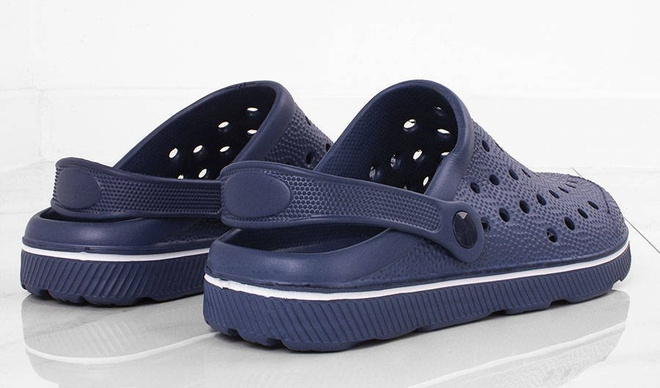 GRANATOWE LEKKIE KLAPKI CHODAKI KROKSY  6