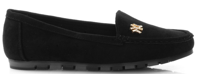 CZARNE ZAMSZOWE MOKASYNY MARITA 1