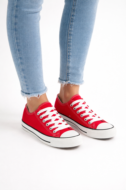 TRAMPKI TENISÓWKI NISKIE KLASYCZNE CZERWONE 6