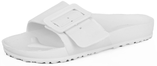 BIAŁE KLAPKI Z KLAMRĄ PROFILOWANE URIEL 3