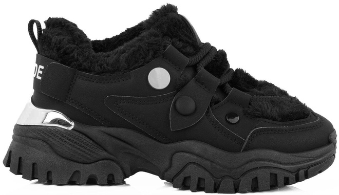 CZARNE SNEAKERSY OCIEPLANE TASILLA 1