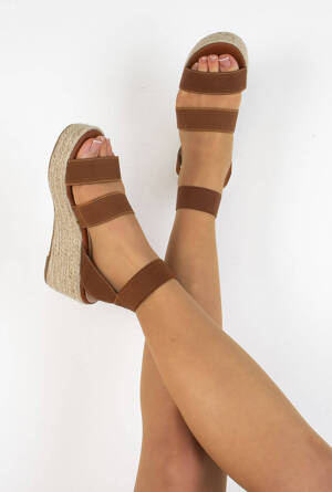 CAMEL ESPADRYLE SANDAŁY NA KOTURNIE DANNA