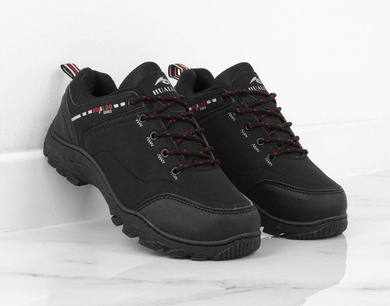 CZARNE MĘSKIE BUTY TREKKINGOWE