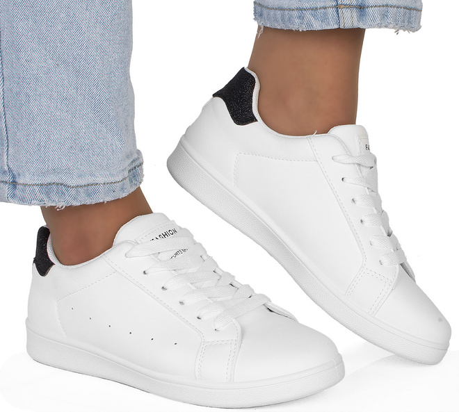 DAMSKIE BIAŁE SNEAKERSY TRAMPKI SKÓRZANE VENETY 2