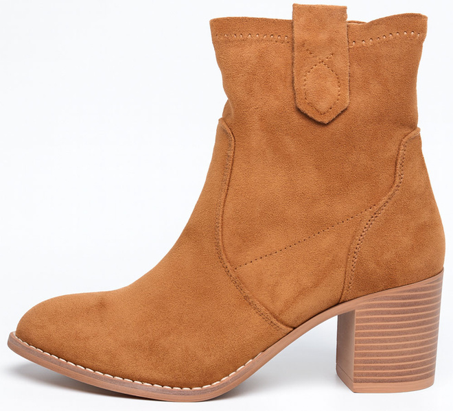 CAMEL DAMSKIE BOTKI KOWBOJKI NA OBCASIE ZAMSZOWE ISODIRA 3