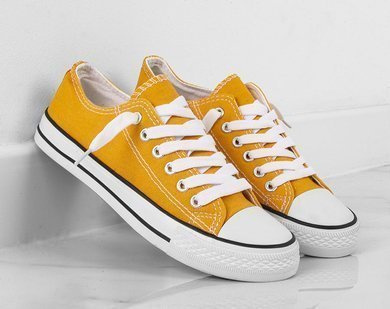 ŻÓŁTE KLASYCZNE TRAMPKI FLEX