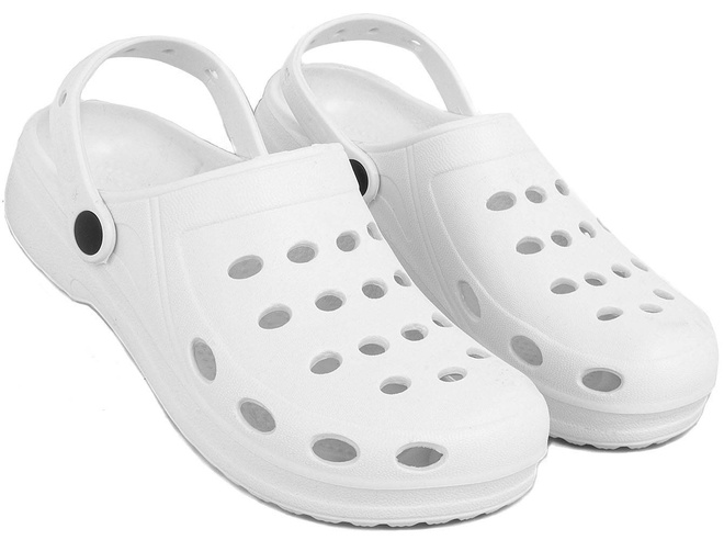 BIAŁE LEKKIE KLAPKI CHODAKI 1