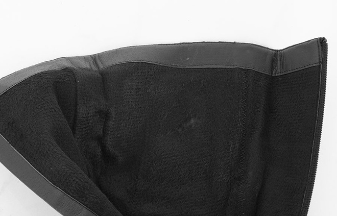 CZARNE DAMSKIE ZAMSZOWE KOZAKI NA OBCASIE ZAMEK LUSTRIA 7