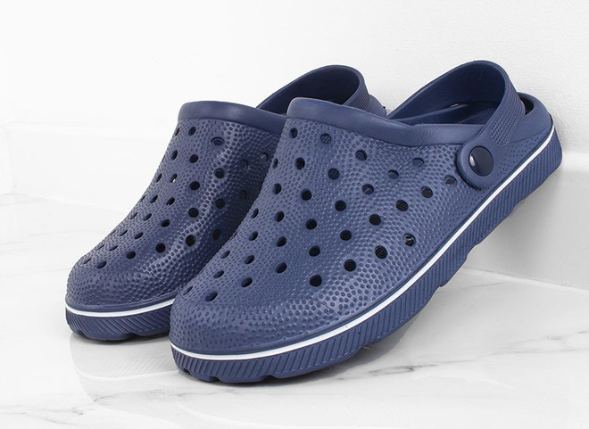 GRANATOWE LEKKIE KLAPKI CHODAKI KROKSY  3