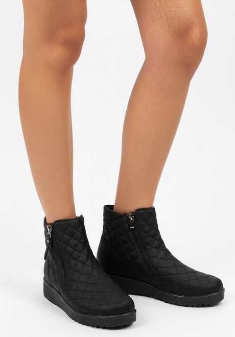 CZARNE OCIEPLANE BOTKI ŚNIEGOWCE PIKOWANE 6