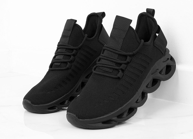 CZARNE LEKKIE SNEAKERSY MĘSKIE KENZO