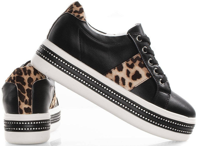 CZARNE SNEAKERSY FAUXIN 4