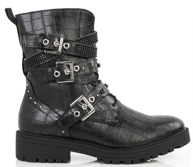 CZARNE TRAPERY BOTKI HEDRI 1