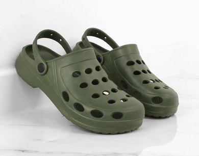 ZIELONE KLAPKI CHODAKI PIANKOWE MĘSKIE