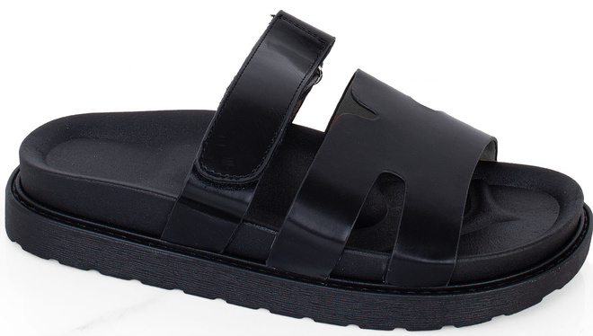 CZARNE DAMSKIE KLAPKI ELEGANCKIE SARAE 1