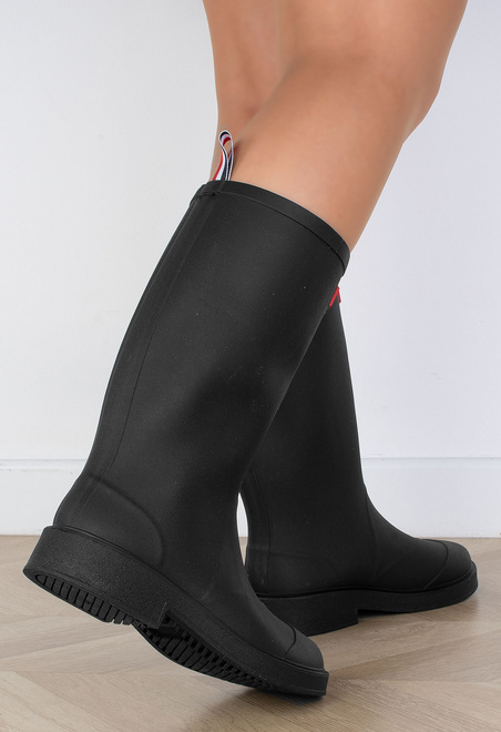 CZARNE MATOWE WYSOKIE KALOSZE IRAIN 7