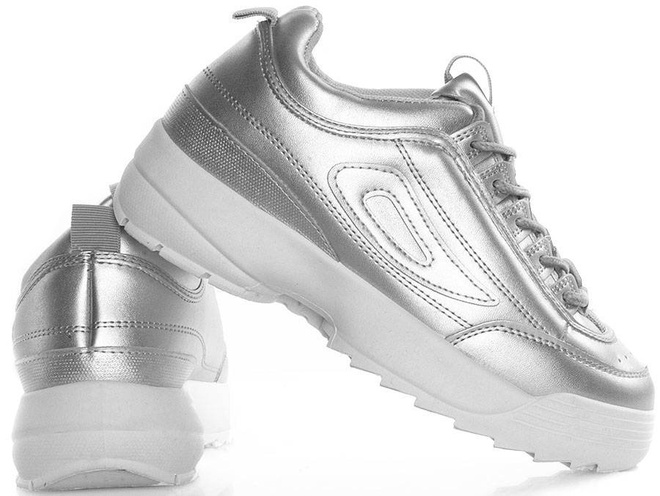 SREBRNE SNEAKERSY ESSENTIAL 4