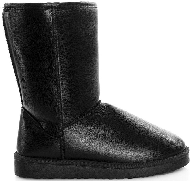 CZARNE SKÓRZANE ŚNIEGOWCE KINDLY 1