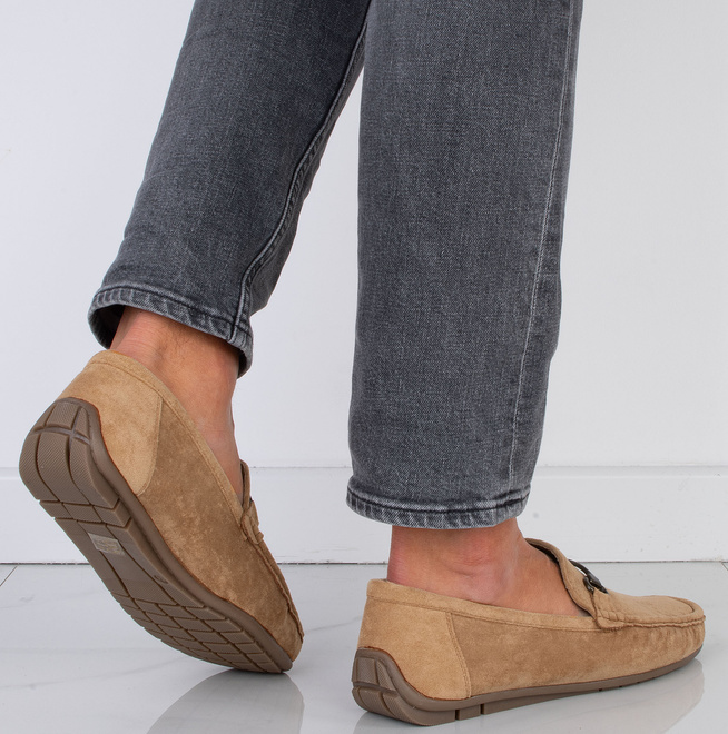 CAMEL MOKASYNY MĘSKIE PÓŁBUTY ZAMSZOWE 6