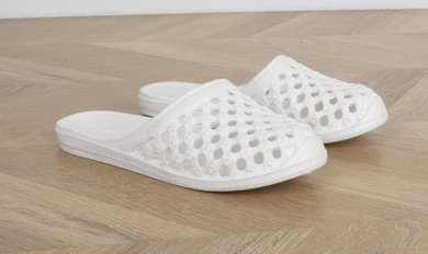 BIAŁE KLAPKI WSUWANE DZIECIĘCE