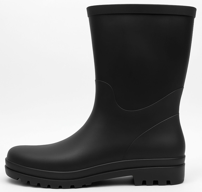 CZARNE MĘSKIE KALOSZE GUMOWCE WYSOKIE 3