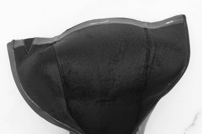 CZARNE KOZAKI SKÓRZANE NA SŁUPKU OCIEPLANE LILIA 8