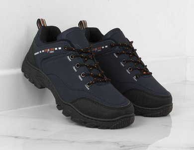 GRANATOWE MĘSKIE BUTY TREKKINGOWE