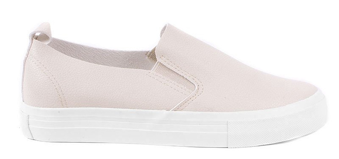 BEŻOWE TRAMPKI TENISÓWKI SLIP ON FRESYLA 2