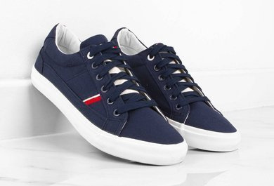 GRANATOWE TRAMPKI TENISÓWKI MĘSKIE