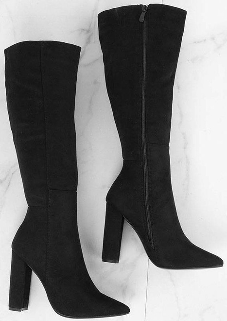 CZARNE ZAMSZOWE KOZAKI MARICA 3