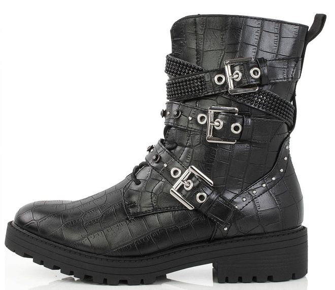 CZARNE TRAPERY BOTKI HEDRI 3