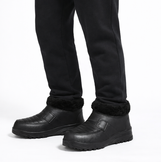 CZARNE OCIEPLANE KLAPKI CHODAKI PIANKOWE