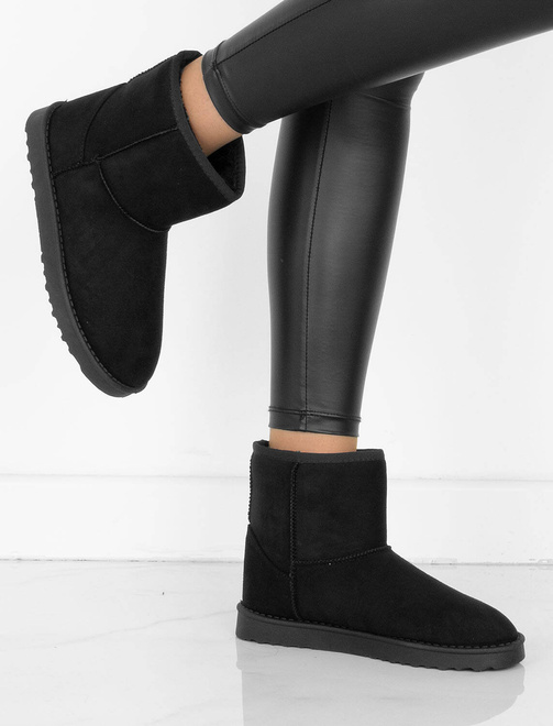 CZARNE ŚNIEGOWCE OCIEPLANE BOTKI WSUWANE FUTERKO 8