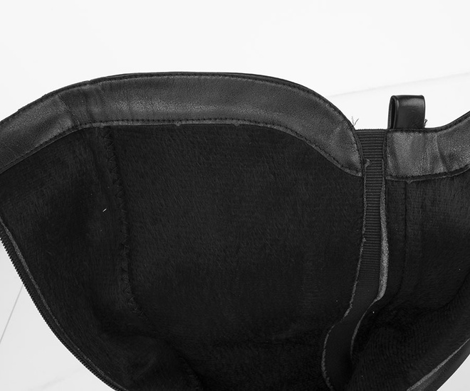 CZARNE DAMSKIE KOZAKI SKÓRZANE NA SŁUPKU ZAMEK CONTIRO 7