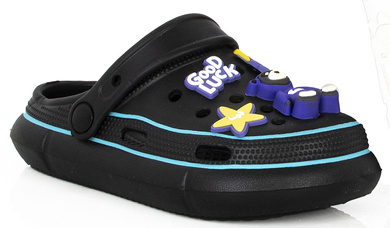 CZARNE KLAPKI KROKSY DZIECIĘCE WSUWANE