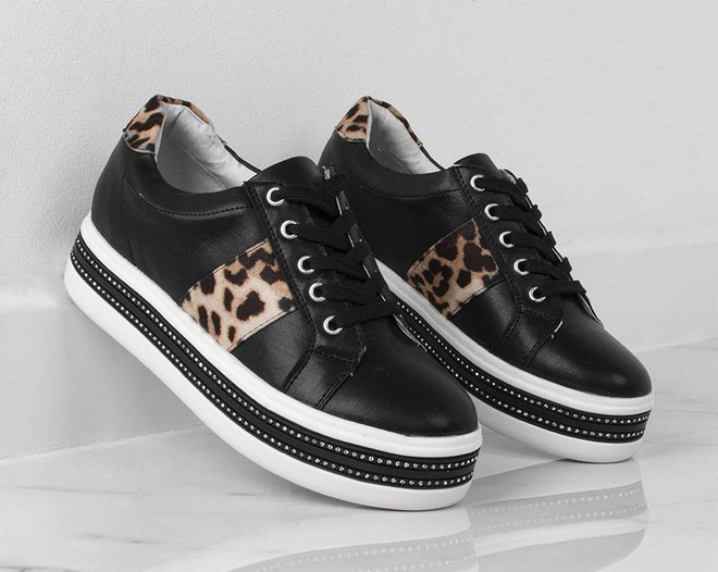 CZARNE SNEAKERSY FAUXIN 5