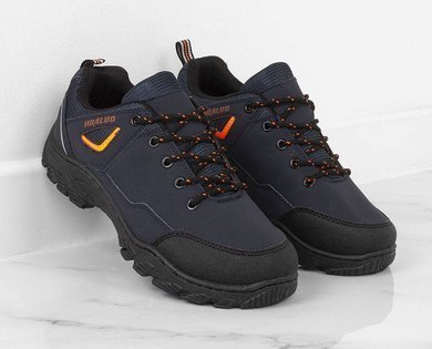 GRANATOWE MĘSKIE BUTY TREKKINGOWE