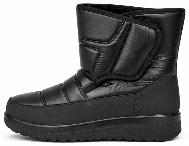 CZARNE ŚNIEGOWCE BOTKI NA RZEPY OCIEPLANE 3