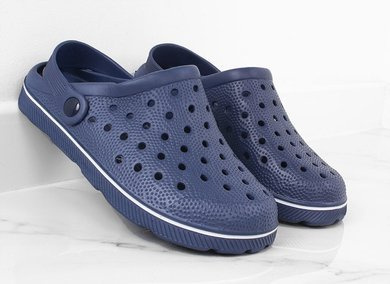 GRANATOWE LEKKIE KLAPKI CHODAKI KROKSY