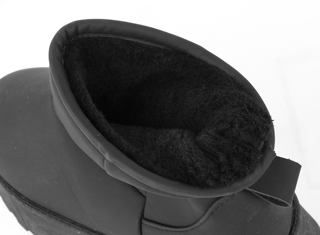 CZARNE OCIEPLANE ŚNIEGOWCE BOTKI NA PLATFORMIE  7