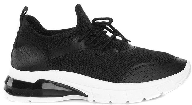 CZARNE SNEAKERSY NA GRUBEJ PODESZWIE JODDEN 1