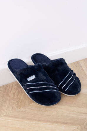 GRANATOWE MĘSKIE OCIEPLANE KAPCIE KLAPKI